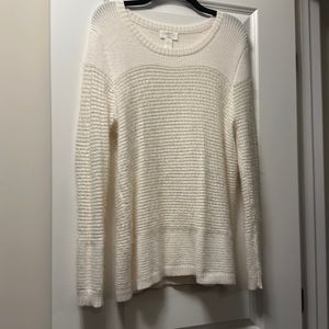 Loft eyelash sweater. Cream. L.